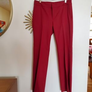 Banana Republic Factory Red Wool Pants